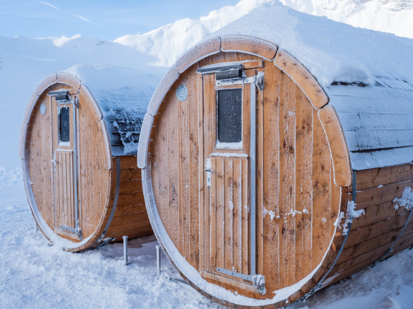 Sauna beim Iglu-Dorf Zugspitze